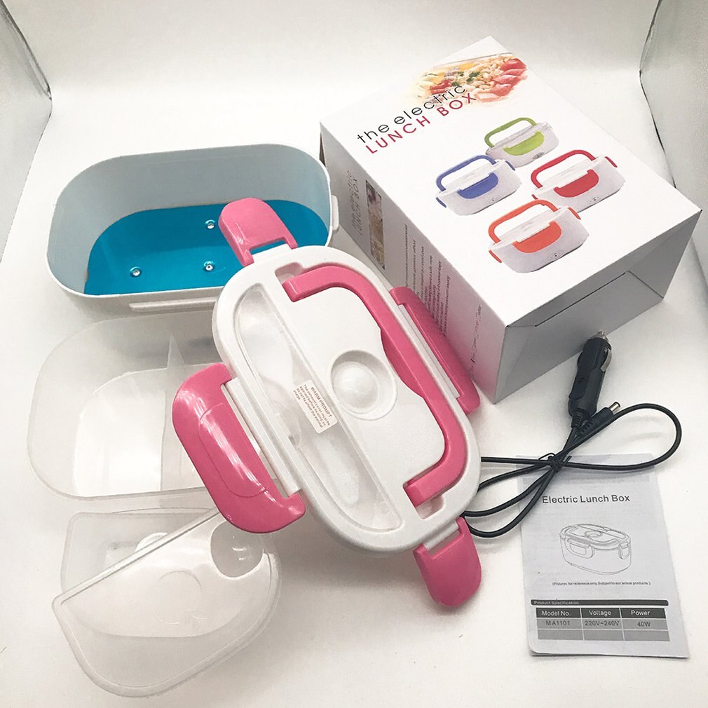 Mini elbil värmeisolering termo matlåda laddning riskokare multifunktionell plugg plastlåda tätning bestick