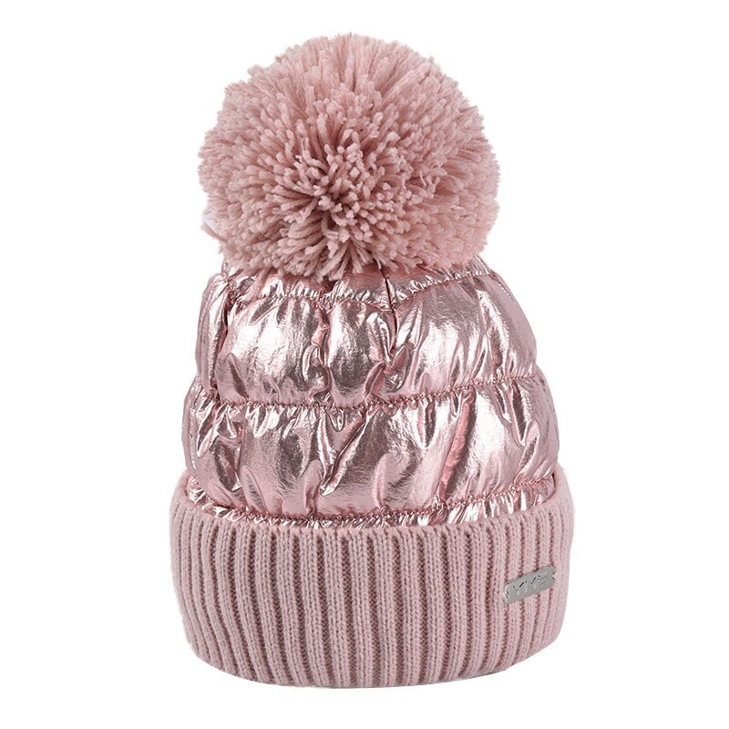 Casquette de Ski pour femmes et hommes, couvre-chef d&#39;hiver en velours épais avec plumes, pour Snowboard en plein air,: Rose