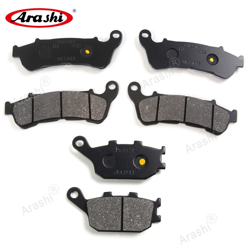 Arashi Voor Remblokken Voor Honda Nc 700 S Abs/Dct Motorfiets Schijven Rotoren Schijf pad Accessoires NC700S: 2 Front 1 Rear