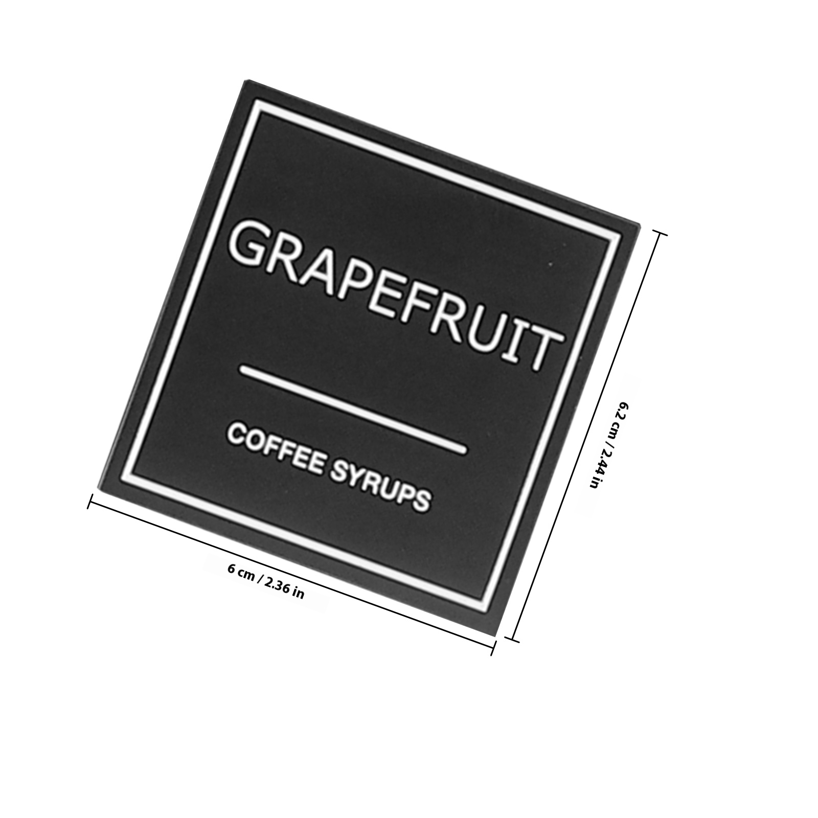 3 Blatt Kaffee-Etiketten, wasserfeste Kunststoffaufkleber für Sirupflaschen, transparente Klebeetiketten für Lebensmittelbehälter, Küchenorganisation: WEISS