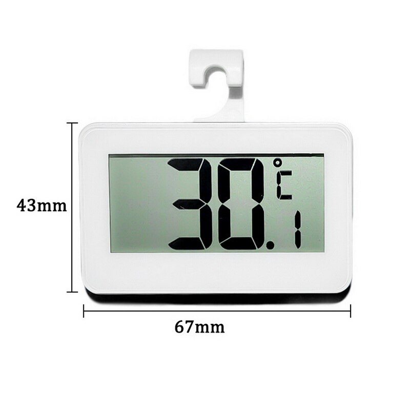 1pcs LCD Digital Thermometer For Freezer Temperature Waterproof Refrigerator Fridge Thermometer Freezer Electronic Thermometer: A