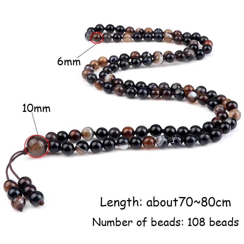 9 herrenarmbänder in verschiedenen stilen , 6mm natürliche blaue und violette achat-onyx-steine , 108 mala-ketten und -armbänder für damen