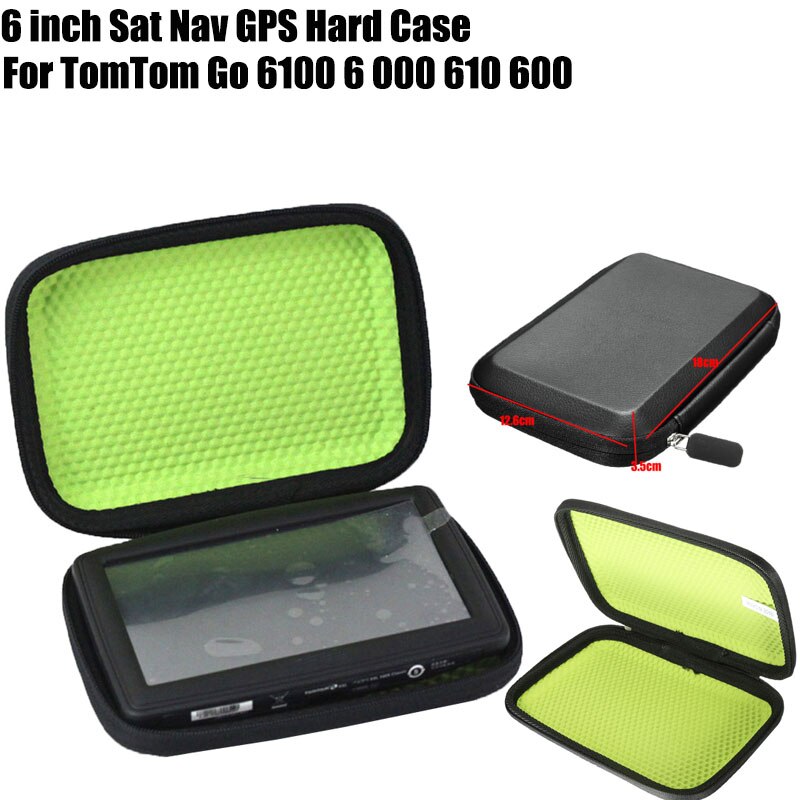 Funda de Estuche de transporte duro impermeable para coche, soporte protector para navegador GPS, 6 pulgadas, para TomTom Go 6100, 6 000, 610, 600