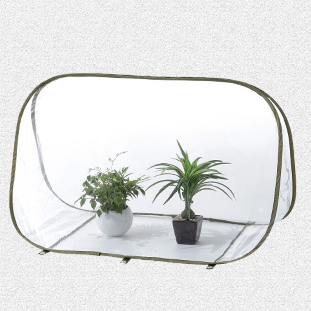 Plant Protective Growing Outdoor Folding Triangle Insect-proof Warm Greenhouse Cover Transmitting Vegetable Transparent Mini
