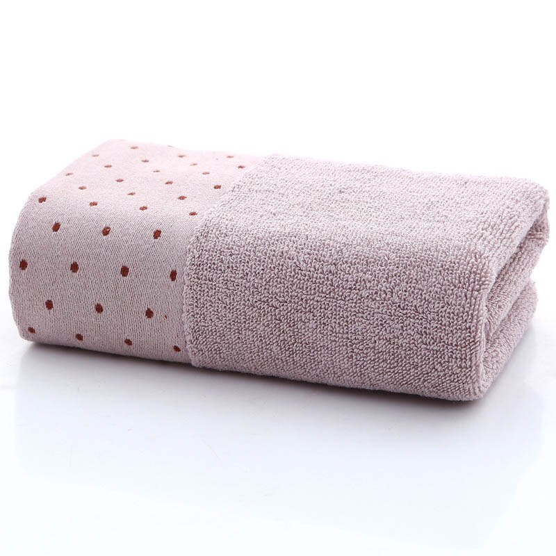 Wzór punktowy ręcznik akcesoria łazienkowe zgredek ręczniki dla dorosłych miękka bawełniana prezent ręcznik 34*74cm 1 PC domowe sprzęty czyszczące: Jasny szary