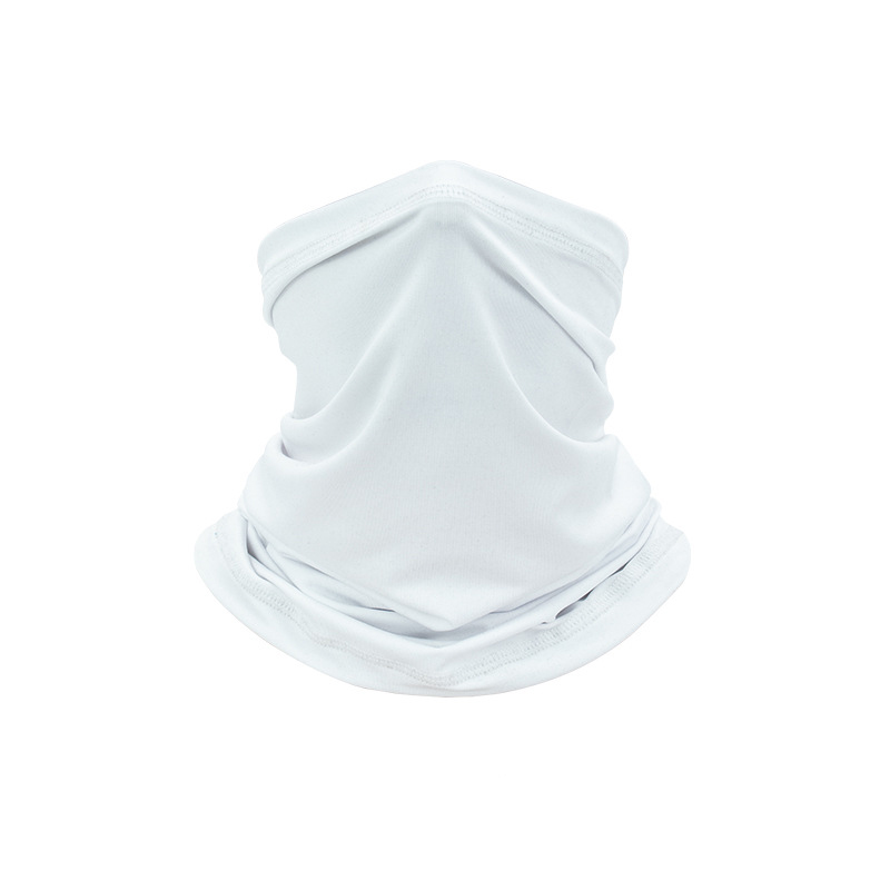 Pasamontañas transpirable de seda de hielo para exteriores, protector solar que absorbe el sudor, bufanda para conducir, Bandana para pescar, tocado para el cuello, accesorios para motocicleta: Azul