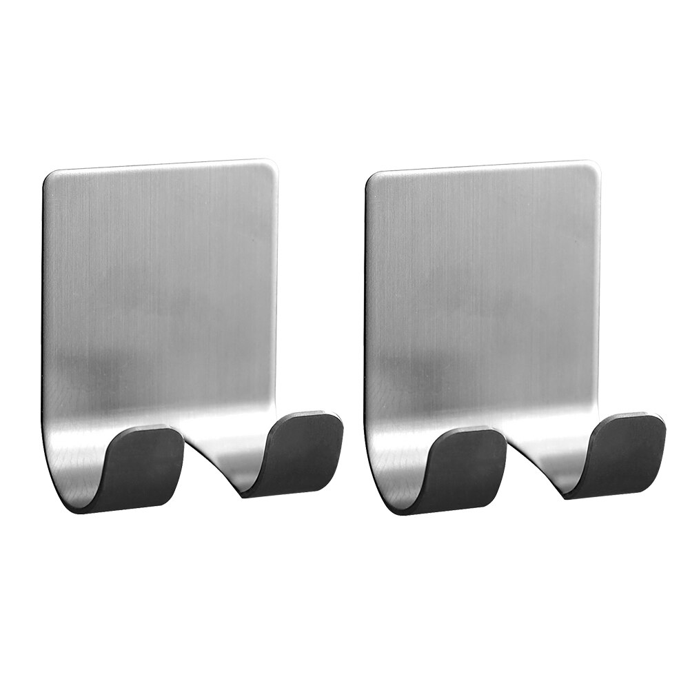 1/2/4pcs stainless steel Razor Holder Men Shaving Shaver Razor Stand Shelf Shaving Razor Storage Rack Bathroom Hook Organizer: 2pcs