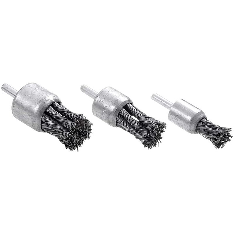 9 Pack Wire Wheels Brush, Knotted and Wire End Brush, for Derusting, Paint Removal, Deburring for Angle Grinder