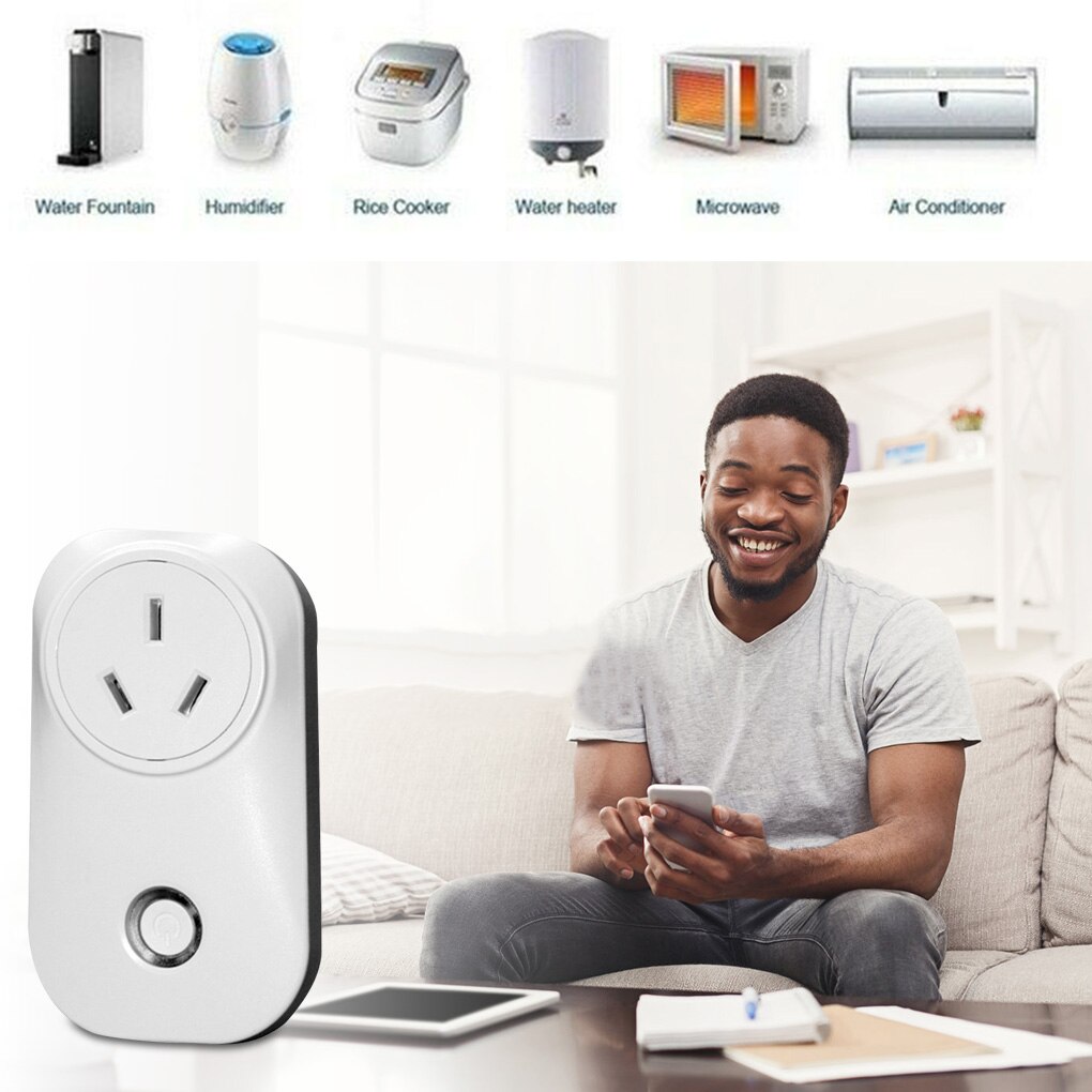Wifi Smart Power Socket Home Office Air Conditioner Heater Voice Control Remote Control Power Outlet AU Plug