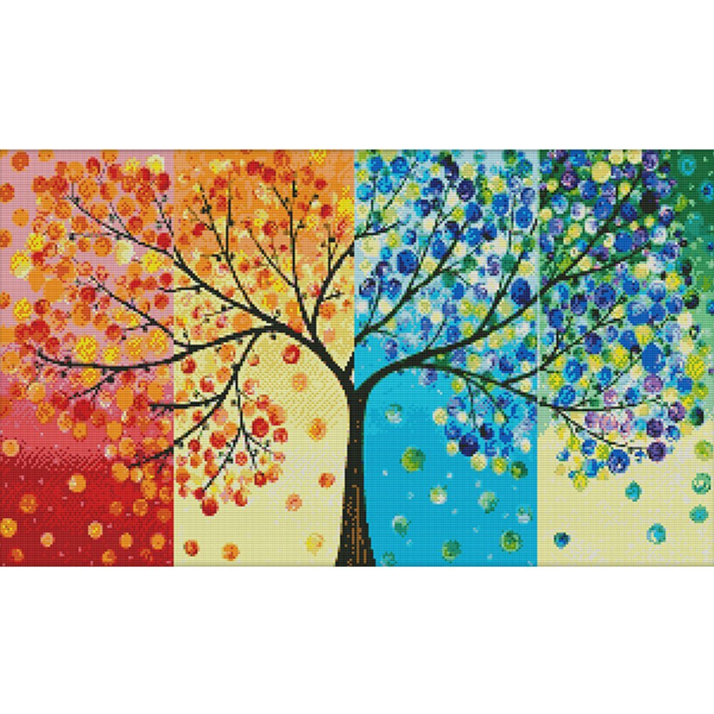 Canvas Kit Print Cross Stitch Wonderful Landscape 11CT Needlework DIY Stamp Interior Decoration Chinese Style Cross Stitch: F372