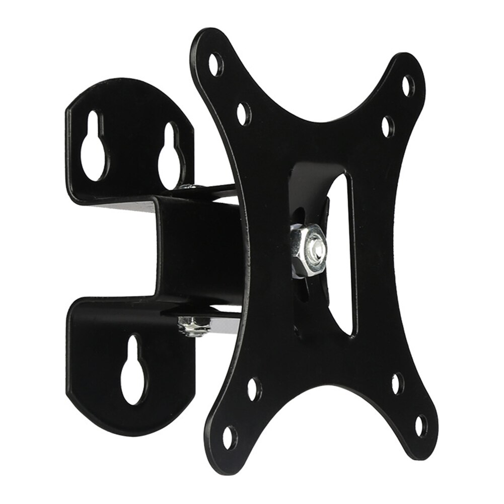 Justerbart stål svart tv-veggfeste tilt hjem universal for datamaskiner brakett enkel montering skjermstativ holdbar holder svingbar