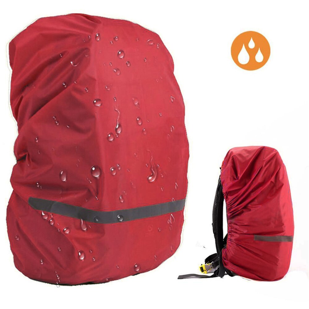 Backpack Rain Cover Waterproof Rucksack Covers Rainproof For Hiking With Reflective Strip Oxford Cloth Water Resistant XL