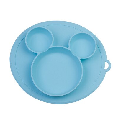 Plato de silicona para bebé, platos tipo tazón, alimentación de bebé, tazón de silicona, cubiertos de gel de sílice para bebé, vajilla para niño
