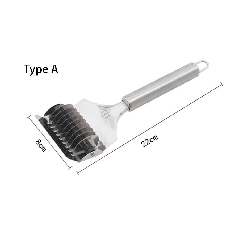 Stainless Steel Noodle Maker Pasta Cutter Noodles Slicer Cutter Lattice Roller Dough Cutter Hanging Cutting Tools Kitchen Gadget: Type A