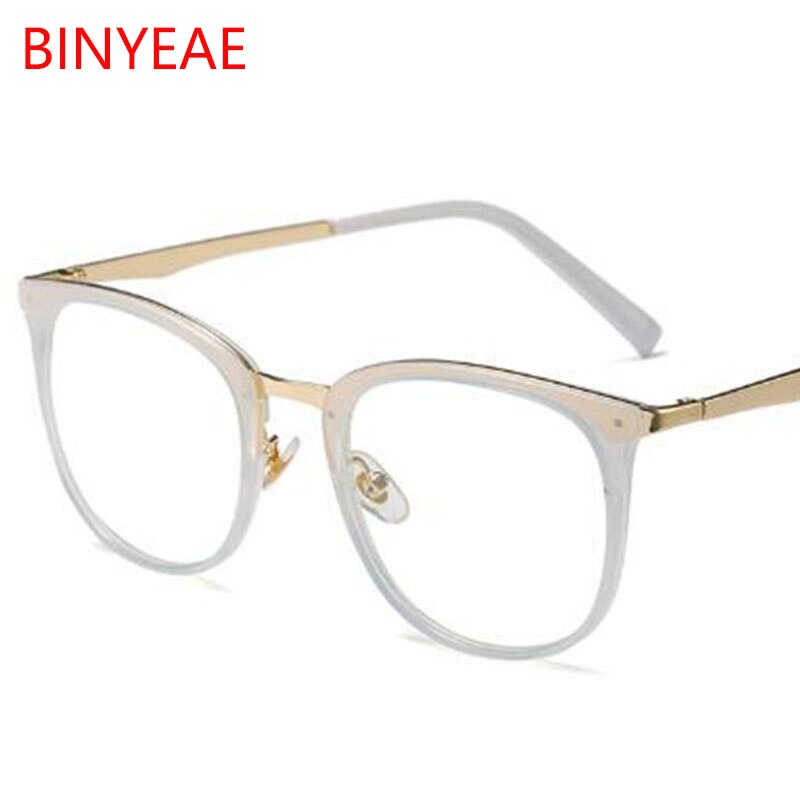 Montura de gafas blancas de lujo para mujer, gafas cuadradas de , montura transparente, lentes para miopía, gafas empotradas de de , gafas decorativas