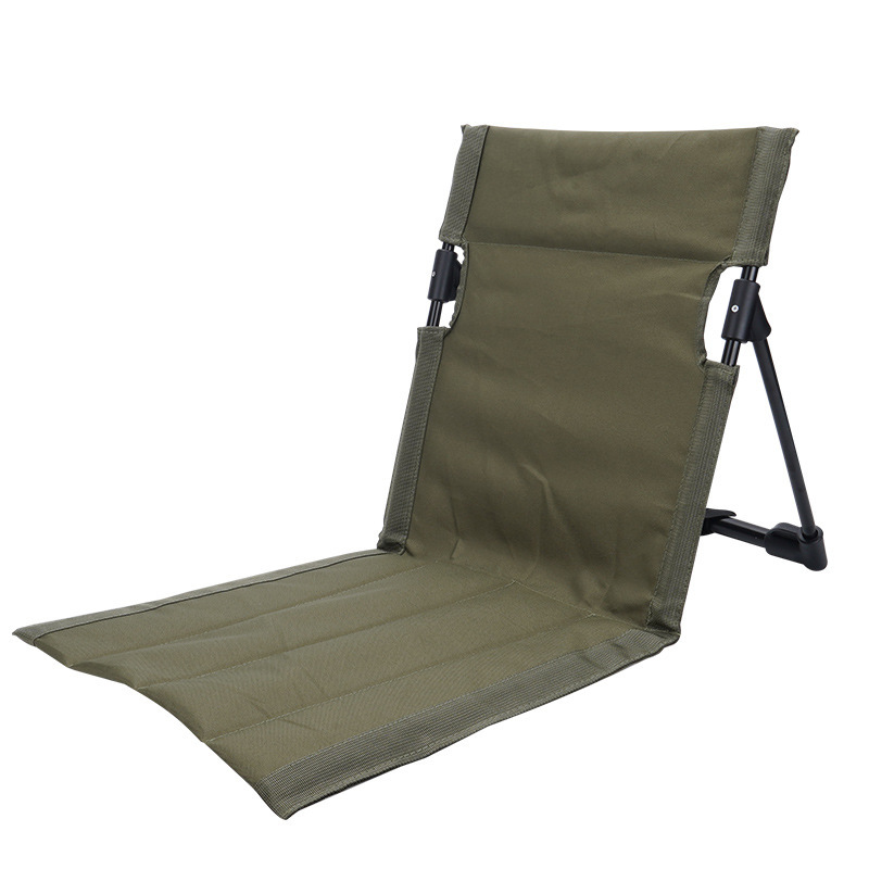 Chaise d'extérieur, poteau de support en alliage d'aluminium, chaise de pelouse, chaise pliante étendue portable de camping pour plage paresseuse, chaise de pelouse: green