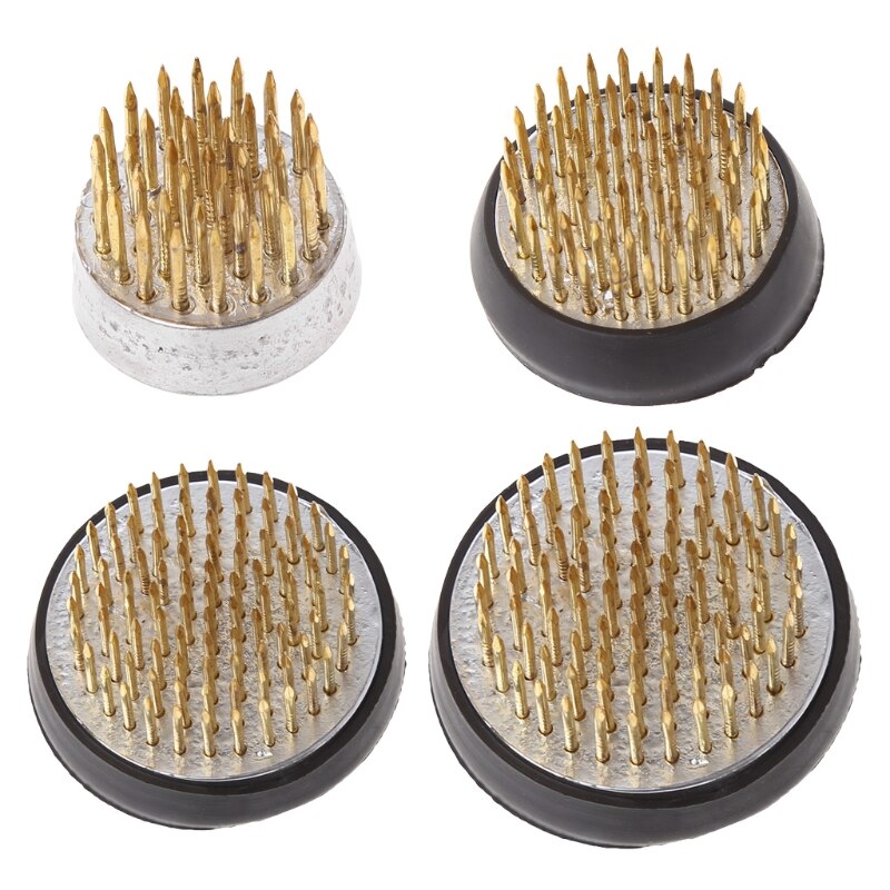 Ronde Ikebana Kenzan Bloem Kikker Met Rubber Pakking Art Vaste Regelen Gereedschap