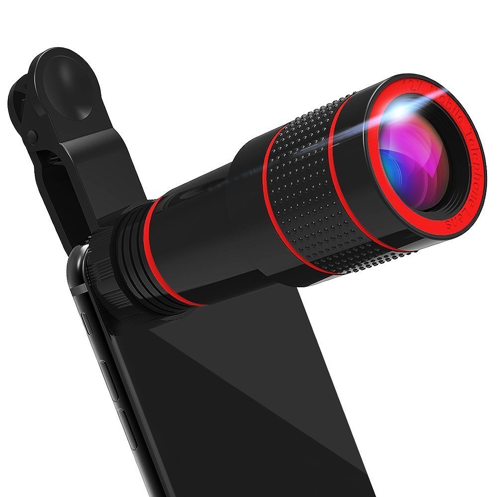 Tongdaytech Universele 12X Zoom Telelens Telescoop Mobiele Telefoon Camera Lens Met Clips Voor Iphone Samsung Smartphone