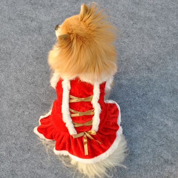 Klassieke Rode Kerst Hond Kleding Santa Doggy Kostuums Kleding Pet Apparel FBE3