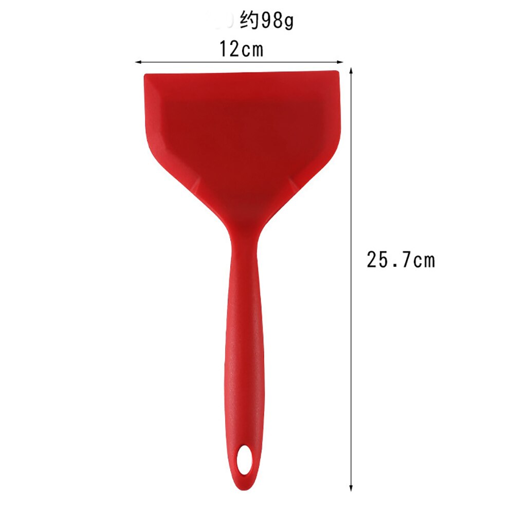 Silicone Kitchen Ware Cooking Utensils Spatula Beef Meat Egg Kitchen Scraper Wide Pizza Cooking Tools Shovel Non-stick Spatula
