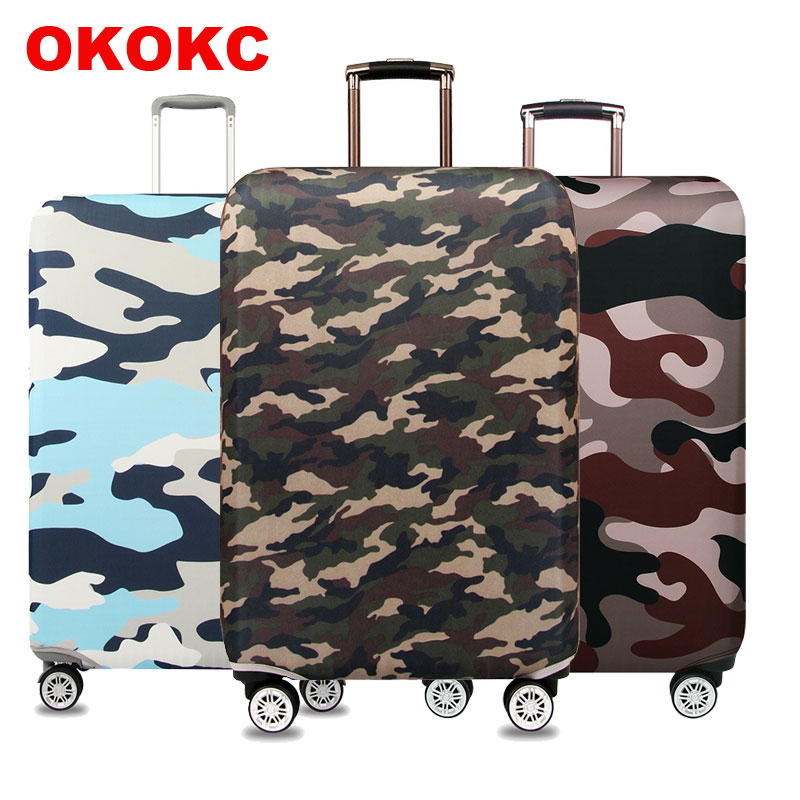 Camouflage Luggage Cover Suitable for 18-32 Inch Suitcase Protector Trolley Case Elastic Dust Cover Travel Accessorie