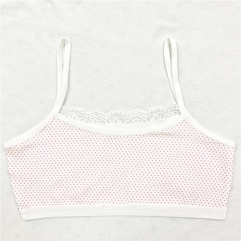 5pc Modal A Bra For A Teenager With Removable Pad Thin Strap Bra For Small Breasts Top Vest Bra White Sport Girl Teen Cute