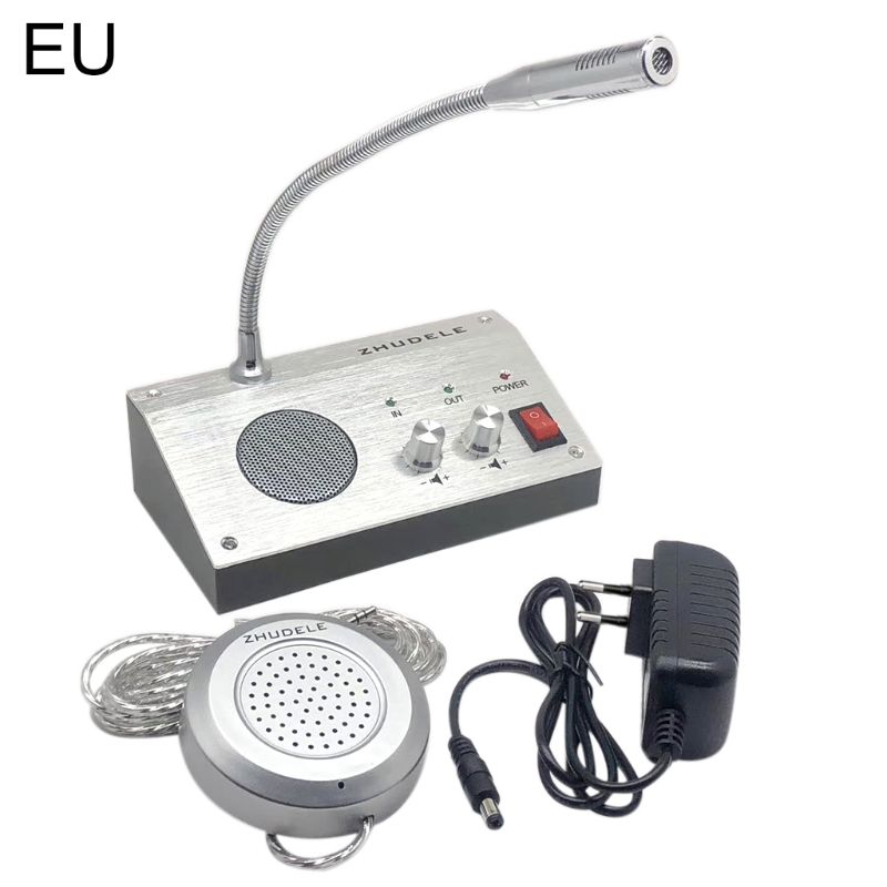 Dual Way Window-Glass Intercom Interphone Bank Counter Interphone Zero-touch T3EB