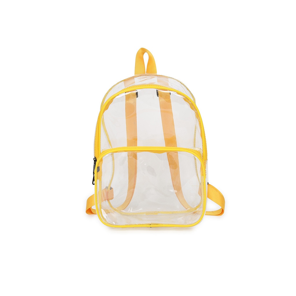 Rucksack Frauen transparent Vielseitig Pailletten Multi-zweck Schüler Tasche Rucksack lässig Tasche Mochila Feminina