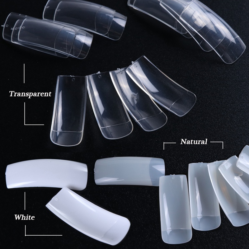 500 Stks/pak Nep Kunstmatige Acryl False Teen Nagels Tips Natuurlijke Witte Transparante Teennagels Voet Manicure Beauty Nail Tool