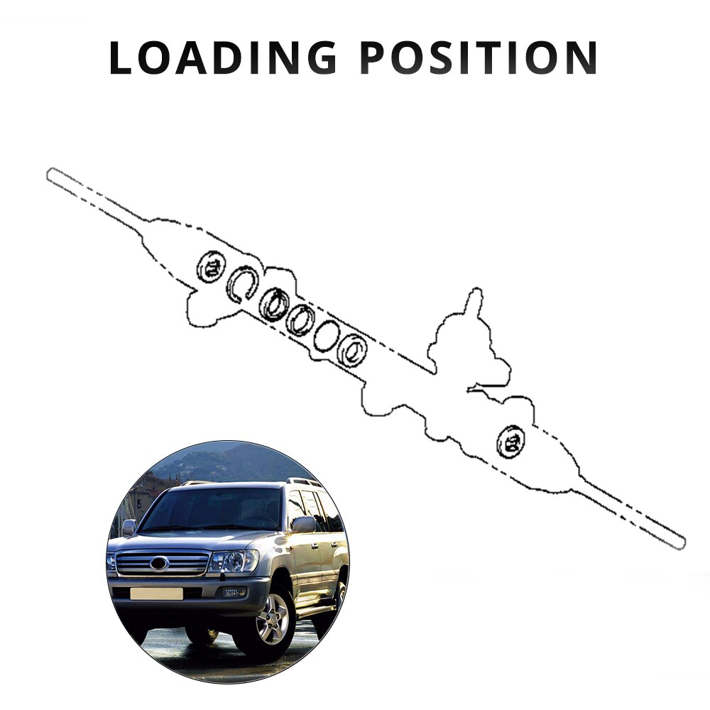 Auto Gummi Servolenkung Gestell Montage Reparatur Dichtung Bausatz Toyota Land Kreuzer 1998-2007 Lexus LX470 1998-2007 OEM: 04445-60090