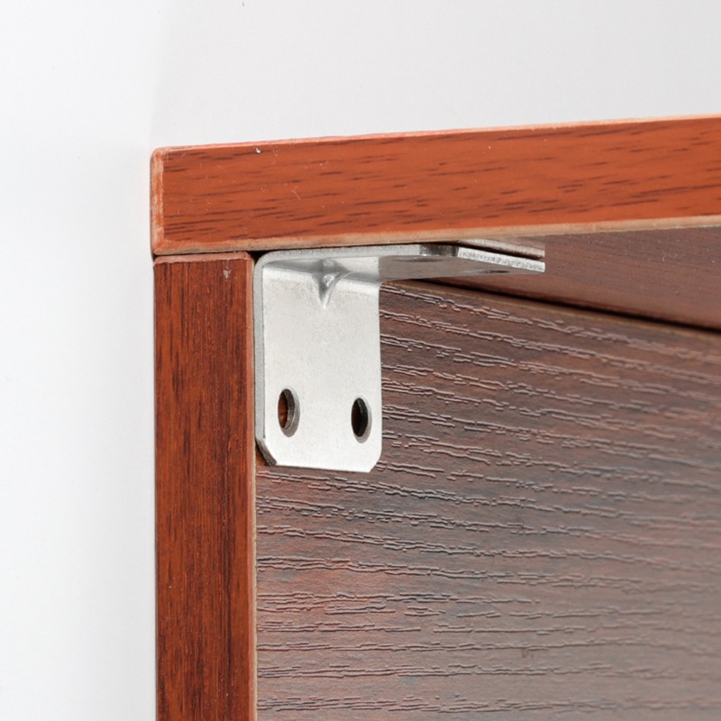 50/10x Stainless Steel Corner Brackets Universal for Cabinets Drawers Windows Wood Furniture 90 Degree Right Angle Fixed Bracket