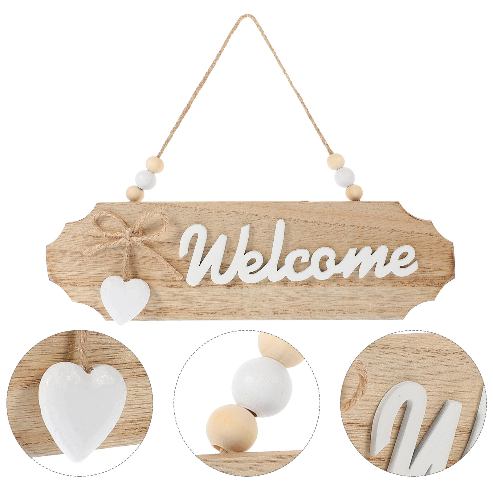 Handgemaakte houten deurbord rustiek decor uniek patroon plaquettes creatief muurhangende veranda decoratie boerderijdeur: Default Title