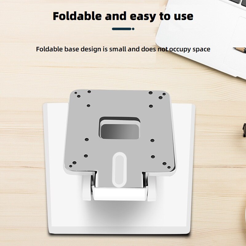 HILLPORT 13-24 inch Tilt Monitor Mounted LCD TV Holder Touch Screen Monitor Desk Bracket Folding Monitor Table Stand DZ11