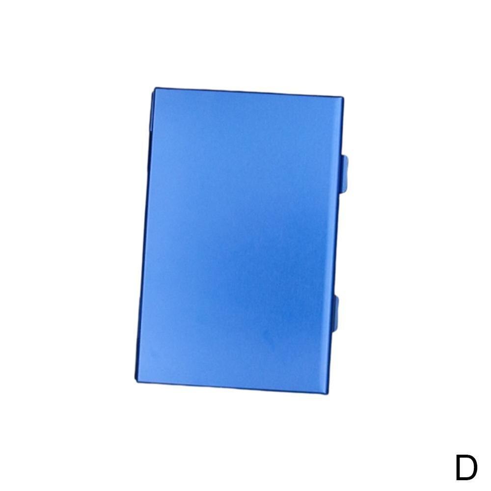 Bag Large Double Layer 24TF Card Holder Memory Card Case Aluminum Portable Box Durable Storage Silver Shockproof H0C7: Blue