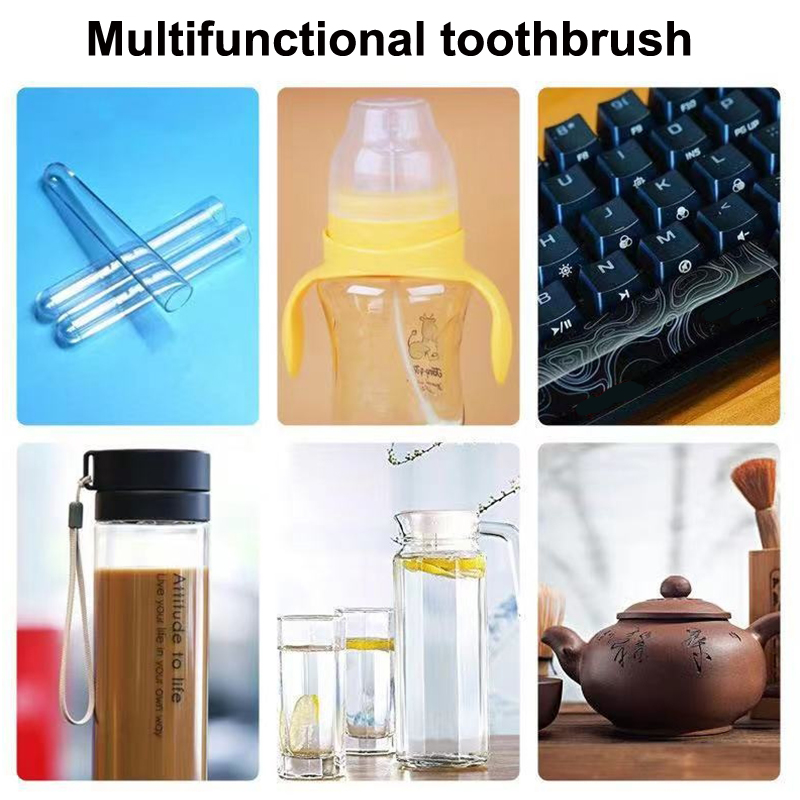 Faltbare Lange Griff Tasse Pinsel Baby Flasche Pinsel Schwamm Reiniger Auslauf Tasse Glas Teekanne Waschen Reinigung Werkzeug Reinigen Pinsel