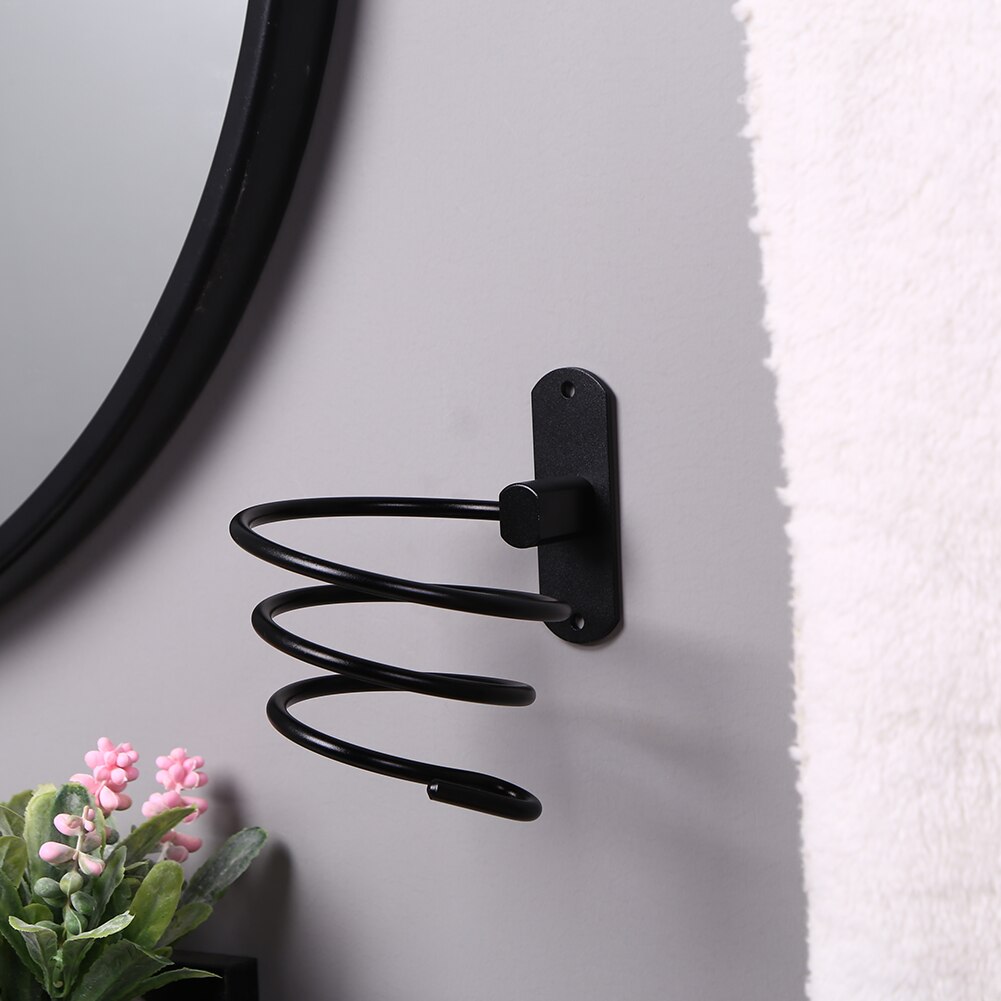 Föhn Houder Kappers Blower Beugel Opknoping Badkamer Wall Mounted Rack Aluminium Plank Opslag Föhn Houder Beugel