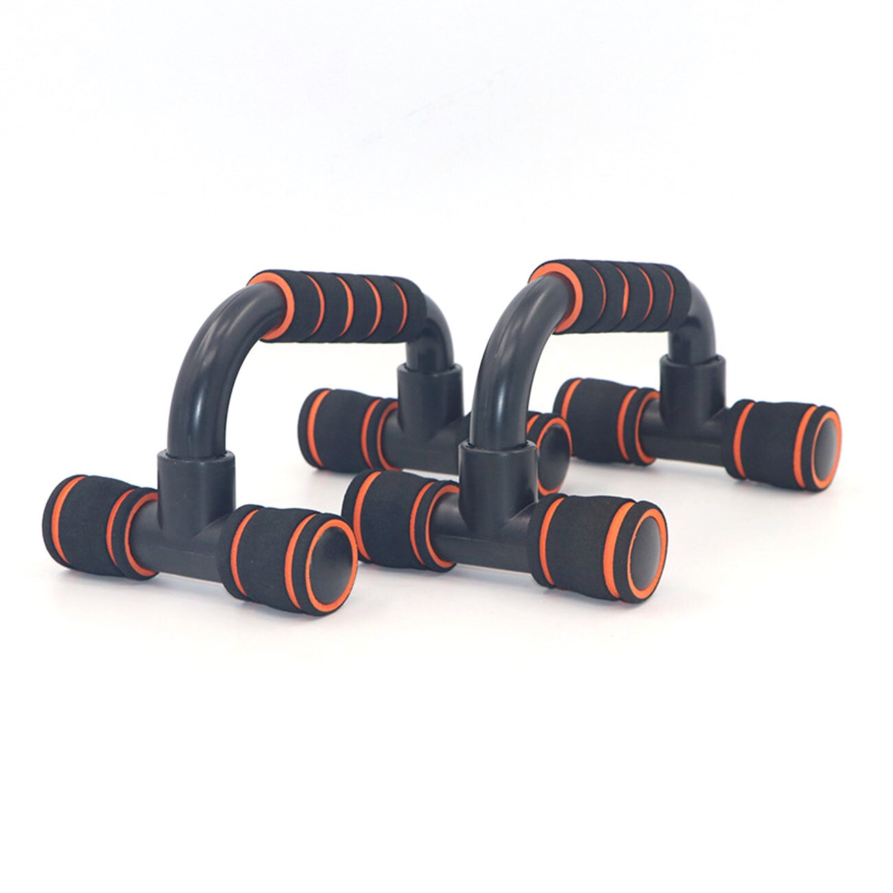 Fitness Push Up Bar Push-Ups Stands with Cushioned Foam Grips for Fitness Chest Training Equipment Exercise Training: Orange
