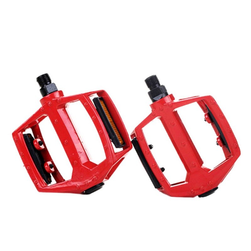 1 Pair MTB BMX Bicycle Pedals Fixed Gear Foot Pegs Outdoor Riding Sport Durable Pedal DH Crank MTB Road Bike Cycling Pedals: Red