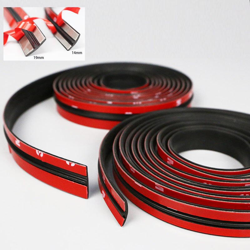 19/14Mm Auto Dak Rand Flexibele Voorruit Zonnedak Rubberen Afdichting Trim Voorruit Afdichting Waterdichte Strip Adhesive