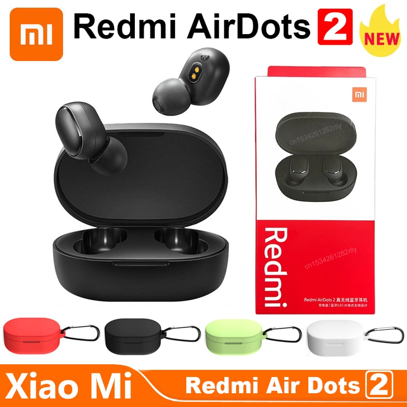 Origina Xiaomi Redmi AirDots 2 In Ear Bluetooth 5.0 Wireless Earphones With Mic Handsfree Earbuds AI Control AirDots Pro 2S 2 SE