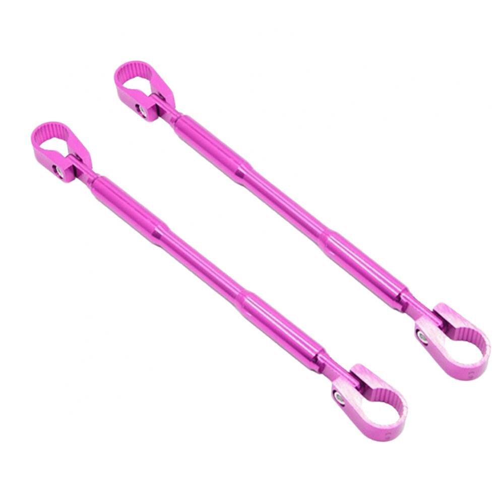 2Pcs 22mm Universal Motorcycle Aluminium Alloy Strengthen Handlebar Balance Handlebar Crossbar Motocross Handle Bar Accessories: Purple