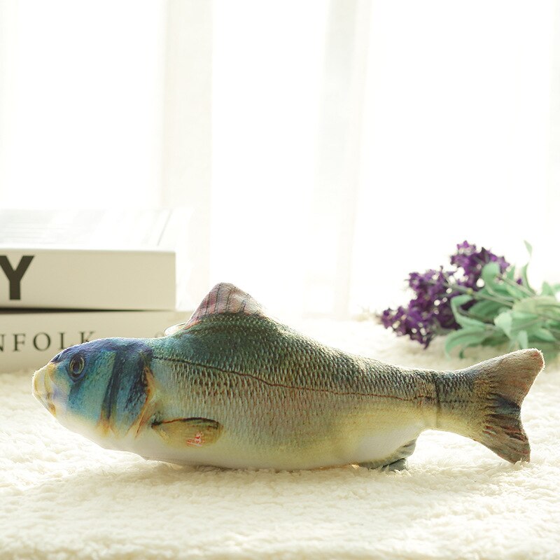 Beat Simulation poisson jouet chat enfant électrique sauteur balançoire peluche Robot poissons 90s jouets pour enfants interactif animal de compagnie virtuel: 2