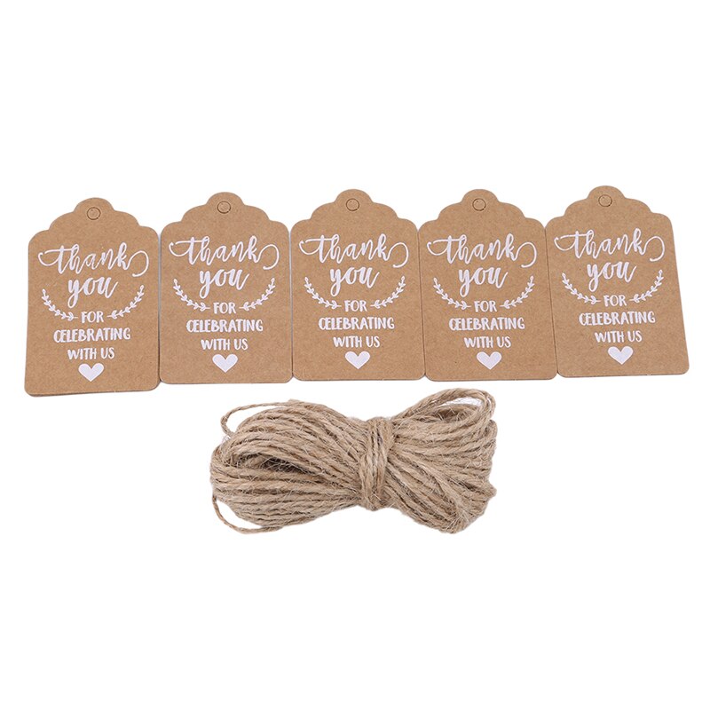 50 stks/pak Trouwkaarten Kraftpapier Card Bruiloft Aankondiging Party Kaart Liefde Dank U Kaarten Uitnodiging Tag Ambachten