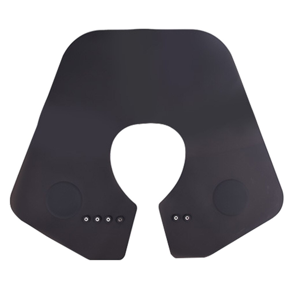 Med magnet spenne fargetilbehør cape wrap krage skjold salong hals frisør silikon hår styling verktøy hårklipp: Svart l