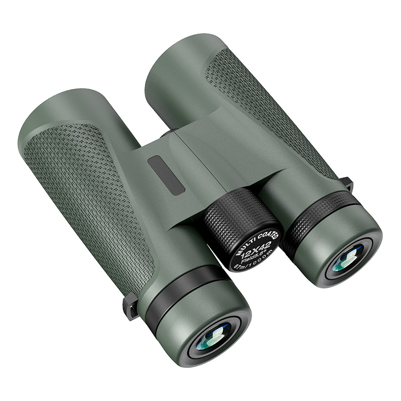 Professionele verrekijker 12×42HD Krachtige High Definition-weergave Rechte draagbare telescoop voor buitenverkenning