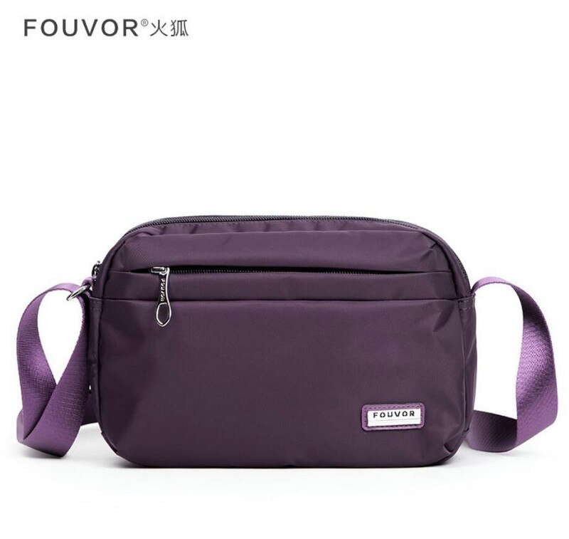 Fouvor Vrouwen Messenger Bag Waterdichte Schoudertas Voor Vrouwen Casual Reizen Crossbody Tas: Paars