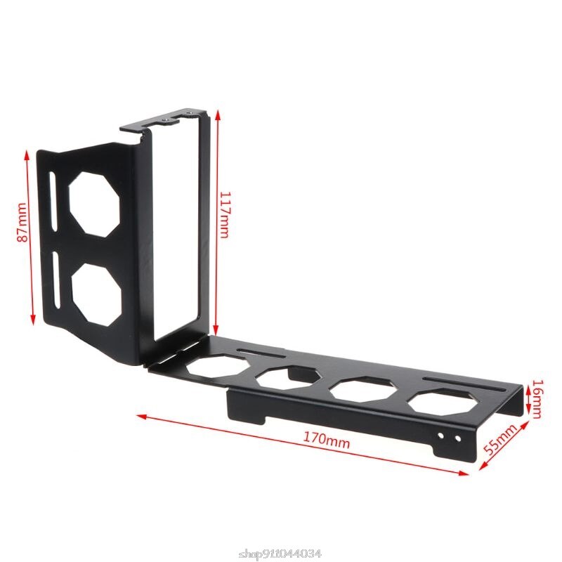 DIY Metal Graphics Card Bracket Riser Fixed Vertical Case PCI-E 16x x16 Internal Brackets Holder Stent Stand D10 20