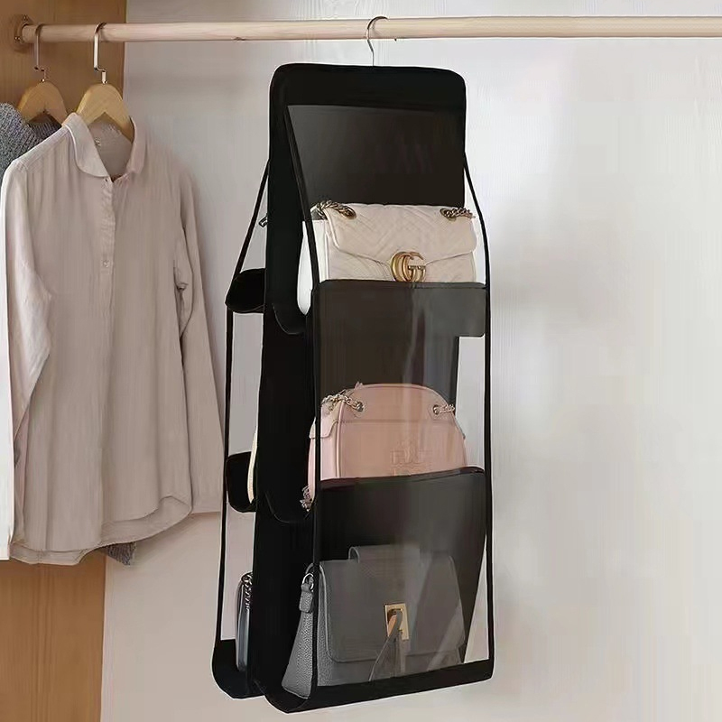 Tasche Lagerung Hängen Tasche Hängen Doppel Seite transparent Sechs Schicht Lagerung Tasche Schlafzimmer Schrank Lagerung Tasche Staub Tasche: verrotten