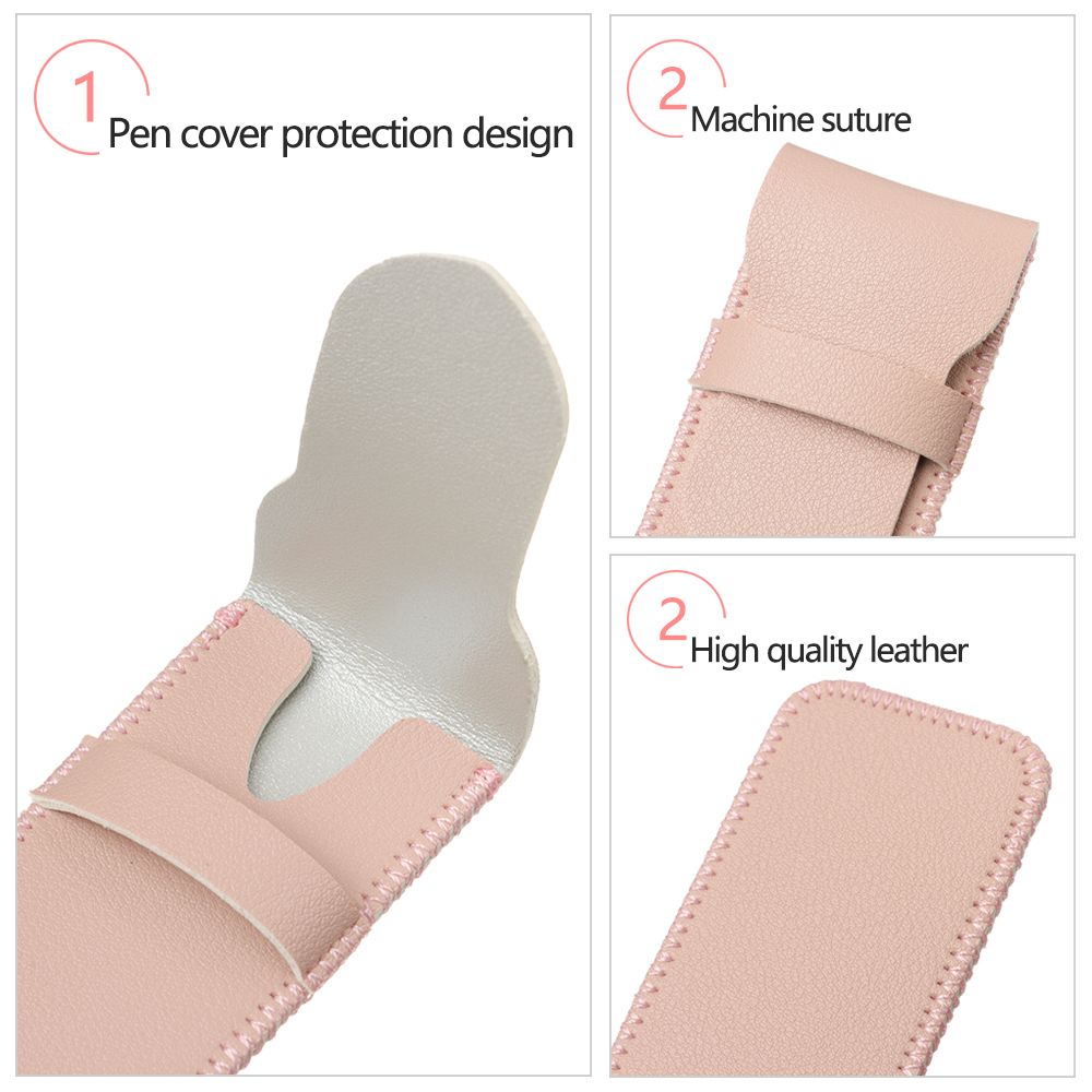 Funda de cuero PU para Apple Pencil Case, funda protectora para tableta Touch-Stylus, iPad Pro
