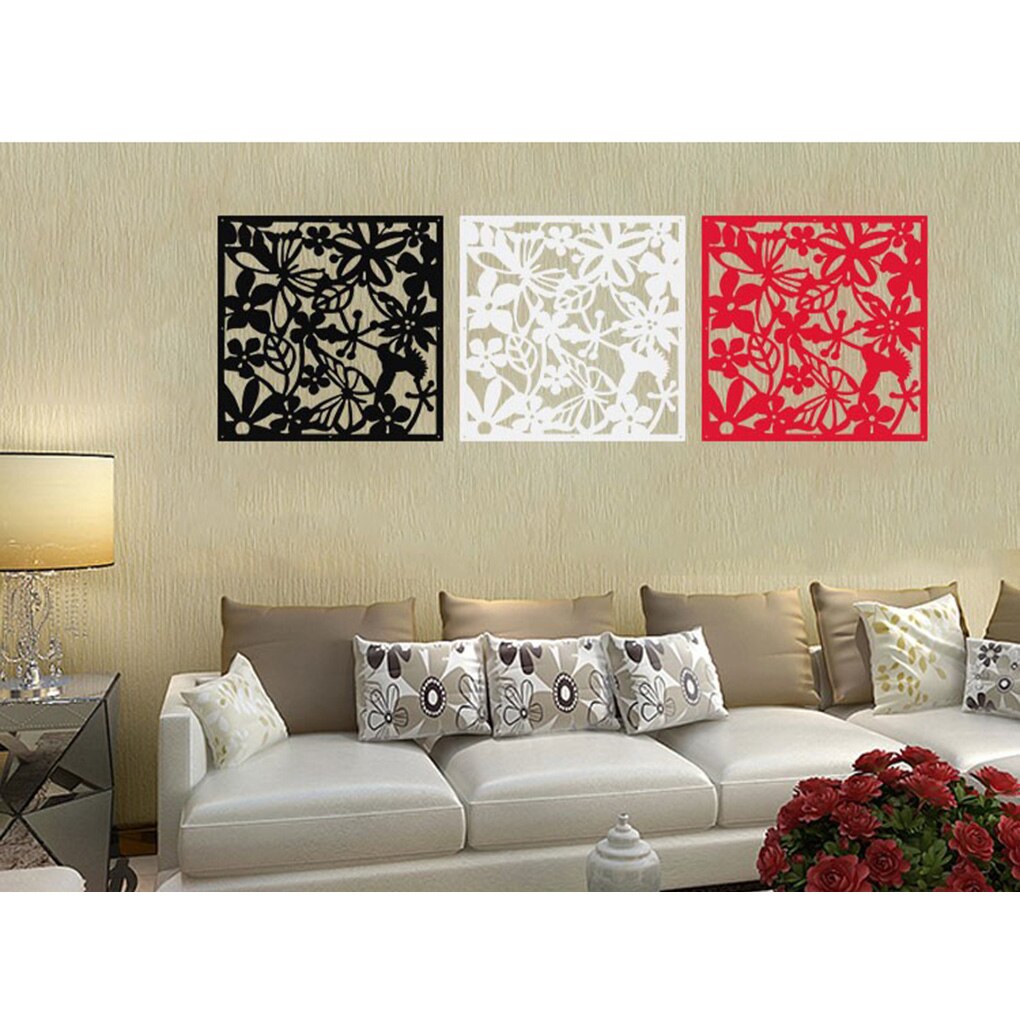 1PC Flower Hanging Screen Curtain PP Hanging Living Room Divider Partition Wall Home Decor Hanging Screen Room Divide Board